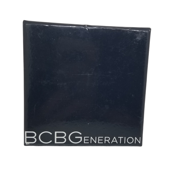 BCBGENERATION NIB HEART LOCK & KEY PENDANT GOLDTONE & SILVERTONE NECKLACE SET - Picture 3 of 4